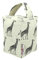 The Wheat Bag Door Stop, Handmade Home Decoration Farmhouse Style - Black/White Giraffe