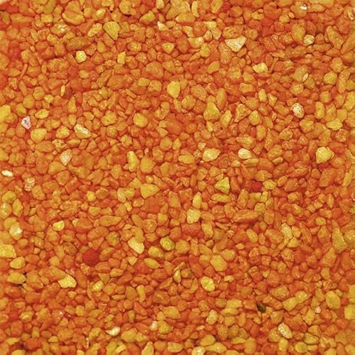 Fleurs et Délices - Gravillons Orange - Petit Gravier Décoratif - 2-3mm - Pierres Décoratives pour Remplissage de Vases, Pots de Fleurs, Aquariums et Jardin - 4,5kg