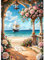 QINRUBB Meerblick Diamond Painting Erwachsene, 5D Blumen Diamant Painting Bilder Anfänger, DIY Segelboot Runder Vollbohrer Diamanten Malerei Stickerei Kreuzstich Geschenke Home Wand Dekor 30x40cm