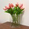 Book Vase,Buchvase, Buchförmige Vase,7.8X6.3x1.69Zoll Klare Acryl Büchervase,Tulpenvase, Transparente Buch Vase für Schlafzimmer, BüRo, Bibliothek