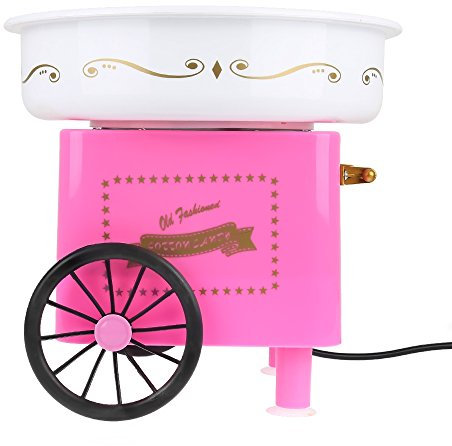 Zuckerwattemaschine für Zuhause, Zuckerwattegerät Zuckerwatte Maker für Kindergeburtstag, Kinderfest, Party, Maschine für Zucker, Rosa (31 * 31 * 30cm)