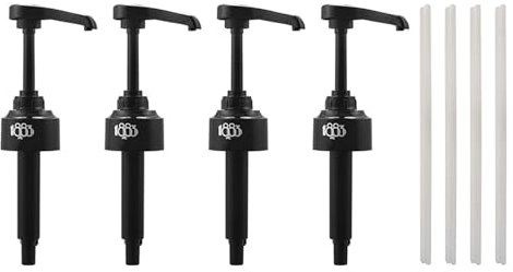 Lot de 4 distributeurs de sirop 8 ml pour boissons à café