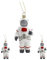 M.Kritzinger's Weihnachtskugeln aus Kunststoff, Astronaut, 13 cm, 3er Set