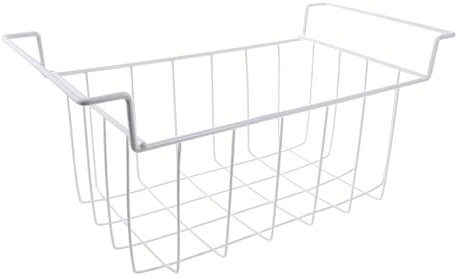 TOPBATHY Organizador De Congelador Colgante con Divisores Ajustables Cesta De Almacenamiento De Alimentos para Congeladores Horizontales Y Verticales Solución De Almacenamiento Duradera Y Ventilada