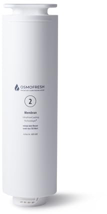 OsmoFresh Flow800 Membran 800 GPD | 0,0001μm Poren | reduziert nahezu jegliche Schadstoffe im Wasser Pestizide Uran Flourid Chlor Kalk Medikamentenrückstände Viren Bakterien Blei PFAS