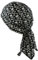 fashionchimp Zandana aus 100% Baumwolle, Bandana-Kopftuch, Bikertuch für Damen und Herren, Muster-Print (Totenköpfe)