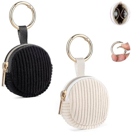 2 Stück Schmuckaufbewahrungs Klein Schmuckkästchen Reise Tragbare Schmucktasche Mädchen Schmuck Reiseetui fuir Damen Schmuck-Organizers schmuckaufbewahrung Ohrringe Armbänder Ringe Etui(Beige&Schwarz)