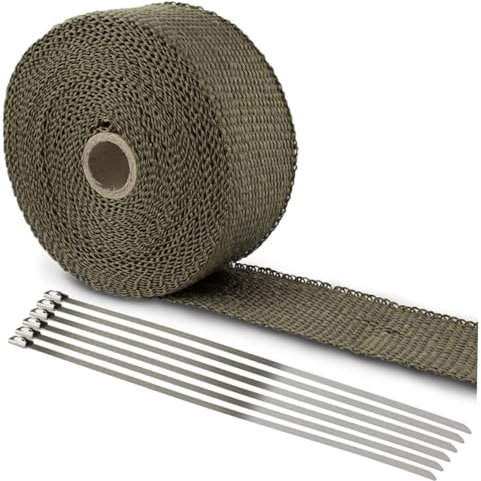 PRETYZOOM 10m Protección Térmica Para Escape De Motocicleta Envoltura Compatible Con Alta Performance