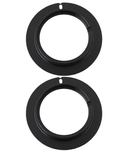 VGOL 2pcs M42 Lens Mount Adapter M42-AF Compatible with Sony ALPHA A Mount Black