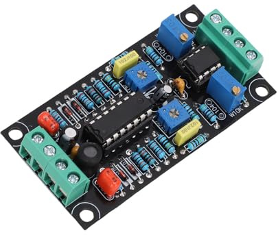 VU Meter Driver Board, Dual Channel 500uA Single Power Supply DB Level Meter Module with LM358 Chips, for Audio Systems