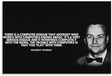 Richard Feynman Poster 2, Heimdekoration, Wandkunst, hängendes Bild, Druck, Schlafzimmer, dekoratives Gemälde, Raum, ästhetisch, 20 x 30 cm