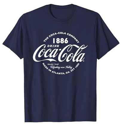 Coca Cola Retro Logo White Text T-Shirt