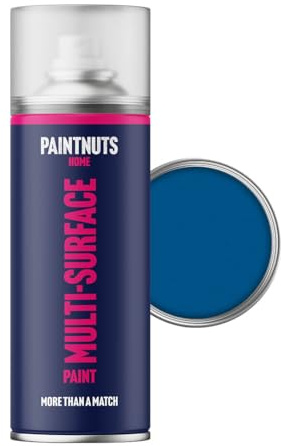 Paintnuts Dark Blue (RAL-5005) Rapid Dry Metal Paint, Gloss Finish 400ml Aerosol
