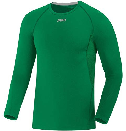 JAKO Herren Longsleeve Compression 2.0, Sportgrün, XL