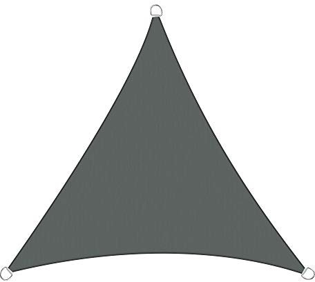 Greenbay Anthrazit Sonnensegel Sonnenschutz Segel für Balkon Terrasse Camping Garten | UV-Schutz PES Polyester | Dreieck 2x2x2m