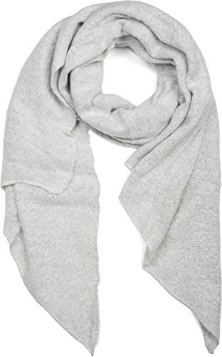 styleBREAKER Damen Webschal Asymmetrisch Viskose Unifarben | Halstuch für kalte Herbst- und Winter-Tage, 100 % Naturfaser, vielseitig als große wärmende Schulter-Stola drapierbar.