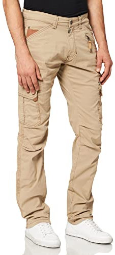 Timezone Herren Regular Rogertz Freizeithose, Chino Beige, 33W / 34L EU