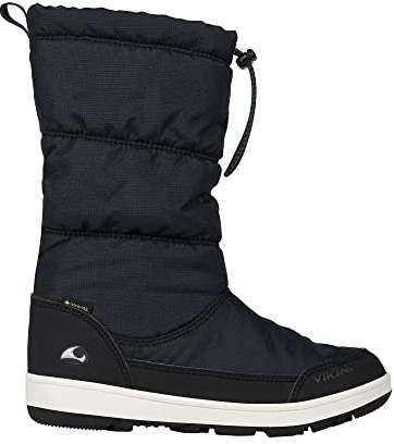 Viking Kids Alba Warm GTX Sl Schwarz - Gore-Tex Wasserdichter atmungsaktiver Kinder Gore-Tex Winterstiefel, Größe EU