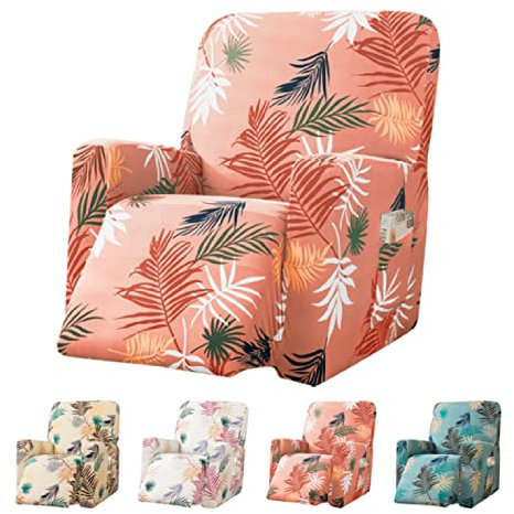 YangAera Stretchhusse für Relaxsessel 1 stück, Ruhesessel Bezug, Relaxsessel Bezüge mit Taschen, Elastisch Bezug Für Fernsehsessel, Waschbar Bezug für Fernsehsessel, Rosa
