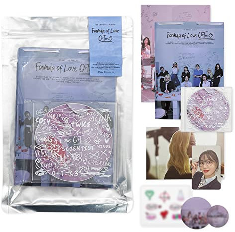 TWICE The 3rd Album - [ Formula of Love: O+T=<3 ] (Result file Ver.) Photobook + CD-R + Photocard + Twind Photo + Folded Poster