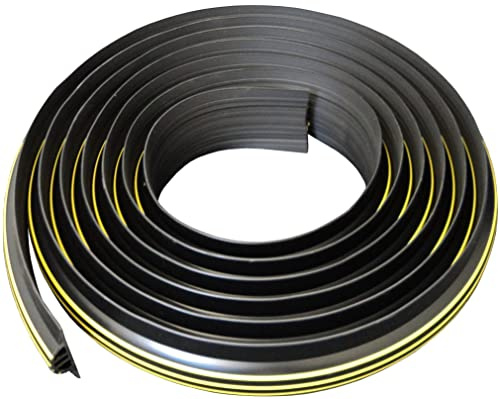 Garage Door Seal Coil 30mm (High) 10m Length | | Flexible PVC | Complete Kit Includes 4 Adhesives |GaraDry