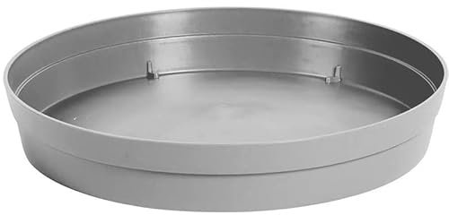 Soucoupe ronde Ø18,5cm Toscane gris béton - EDA