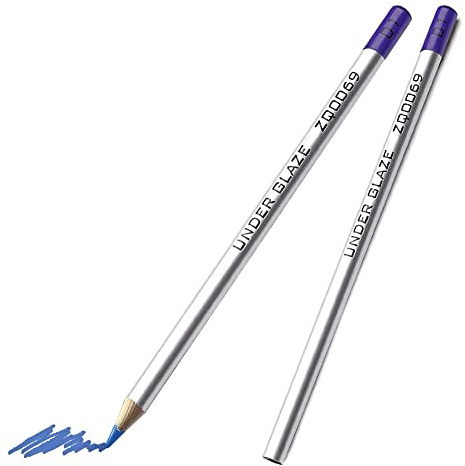 Ksrnsne 2Pcs Underglaze Pencils, Underglaze Pencils for Pottery,Underglaze Pencil Underglaze Pencil for Pottery B