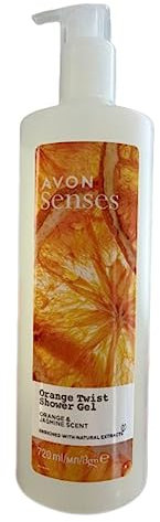 Avon Senses Shower Gel/Cream (Orange Twist - Orange & Jasmine Scent, 720ml)