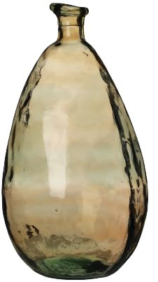 Natural Living VASE Lou 12L Ambre en Verre Recycle D25CM X H47CM