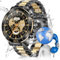 Fenamor Smartwatch Herren Militär Wasserdicht, Stahl Gear Smartwatch mit 100+ Sportmodi IP68 Wasserdicht, 1.43 AMOLED Fitnessuhr Herren, Schrittzähler/Pulsmesser 400mah