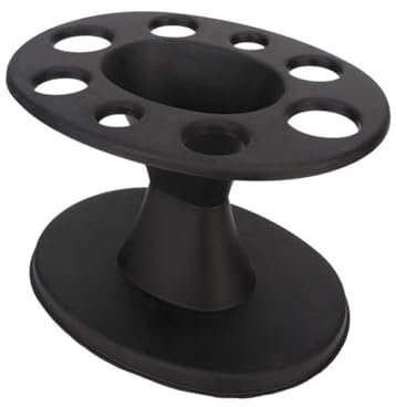 Ginobili 1 Piece Hair Brush Holder Black Plastic Display Rack Hair Styling Brush Stand Hairdressing Tool Shelf Accessories