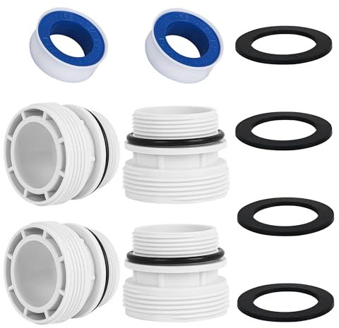 4560 - Kit de adaptadores de manguera de piscina de 1 1/2 pulgadas, accesorios de PVC compatibles con manguera de bomba de filtro de piscina Intex Hayward para manguera de 40 mm a 1 1/2 pulgadas,