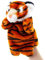 Lembeauty Tier-Fingerpuppen,Tiger-Fingerpuppen | Weiche Tiger-Handpuppe | Weiches Tiger-Stofftierspielzeug, weiche Puppen, Requisiten, Spielzeug, Plüschtier-Handpuppen für Geburtstage und Feiertage