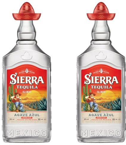 Sierra Tequila, Blanco Tequila, 50cl (Pack of 2)