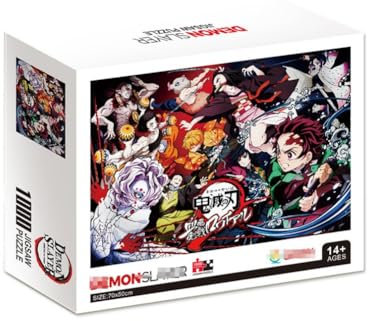 Ghost Killing Puzzle Kamado Tanjiro - Cartoon Thema Rengoku Kyoujurou Stichsäge 1000 Teile - Eltern-Kind-Unterhaltung Spielzeug Familie Spiel (A)