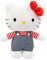 Hello Kitty, Peluche, 30 cm, Modèle Bleu Denim, pour Les Enfants dès 3 Ans, HKT133