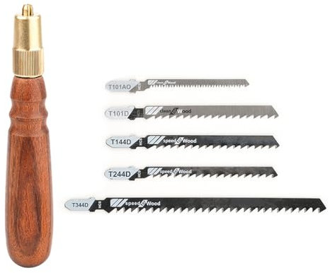 Woodworker Essential Handsäge mit 5 speziellen Schneidköpfen, rutschfester Griff, effizientes Schneidewerkzeug für Handwerker