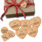 FILIGRAVO 5 Stk personalisierte Geschenkanhänger aus Holz mit Gravur - edle Tags aus Echtholz für Geschenke Weihnachten-Geburtstag - Anhänger mit Name