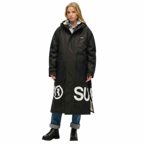 Superdry Damen Damen Robe Schwarz/Weiß 1SIZE