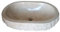 Marblechic - Évier en marbre clair ovale 60 x 40 x 17 cm lavabo Stone bouchardé
