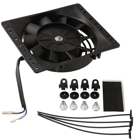 Ventilatore Radiatore, Kit Di Montaggio Ventola Di Raffreddamento Elettrico Da 6 Pollici - 10 Straith Motor, Motor 12V 80W, Ventilatore Di Raffreddamento Elettrico Ad Alta Prestazioni U