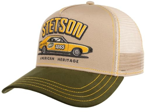 Stetson Madison Trucker Cap Retro Embroidered Mesh Snapback Unisex Spring Summer Winter