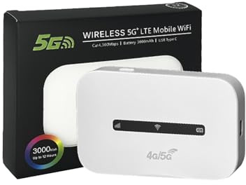 Dispositivo hotspot Wi Fi, router Internet wireless mobile, modem a banda larga portatile, accesso alla connettività remota per lavoro ad alta velocità, router hotspot Wi-Fi compatto per uso su carta