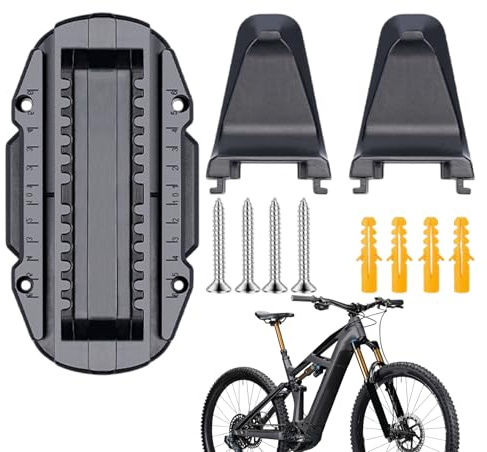 Duroecsain Support Mural pour Vélos,Crochets De Rangement Ajustables Support Économiseur D Espace - Porte-Vélos Mural pour Garage - pour Usage Domestique Intérieur Vélo De Montagne Vélo De Route