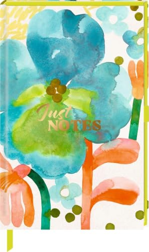 Notizbuch DIN A6 – Just Notes (Blue Flower): Kreuzraster