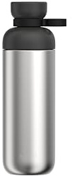 Mepal - Trinkflasche Edelstahl Vita - 2 Öffnungen für zusätzlichen Trinkkomfort - Auslaufsicher und Spülmaschinengeeignet - Neutral im Geschmack - Wasserflasche Edelstahl - 700 ml - Nordic black