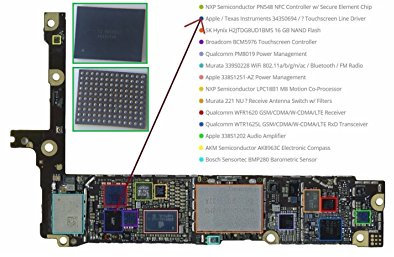 343S0694 U2402 Touchscreen & Digitizer Controller IC-Chip für iPhone 6 / iPhone 6 Plus Schwarz