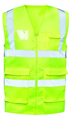 Warnschutzweste *Malte* SAFESTYLE®, EN ISO 20471/2, EN ISO 13688 fluoreszierend gelb, Größe XXXXL
