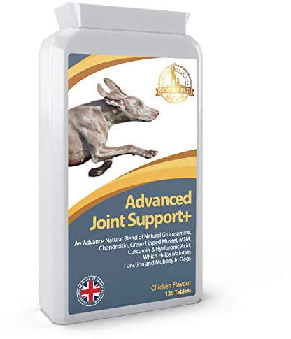 Dog & Field Advanced Joint Care For Dogs and Cats (120 Tablets) - Pain Relief for Dogs. Contains Glucosamine, Chondroitin, MSM. High in Omega-3 & Vitamin C. Supports Joint Structure & Mobility.