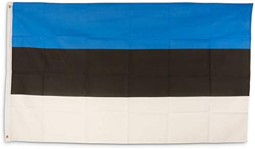 SCAMODA Bundes- und Länderflagge aus wetterfestem Material mit Metallösen, Outdoor Fahne & Flagge (Estland) 150x90cm